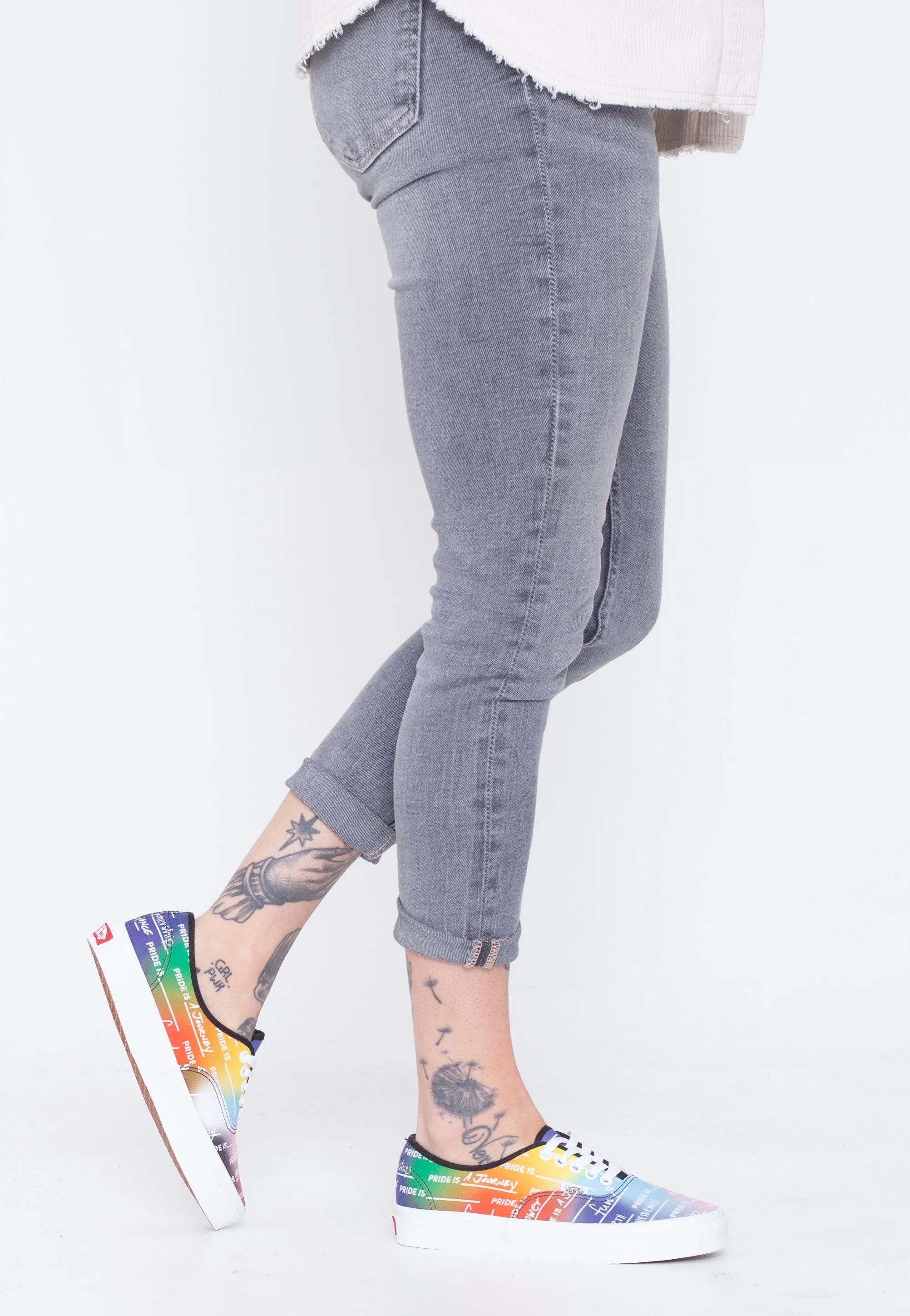 Vans - Authentic Pride Rainbow/True White - Girl Shoes