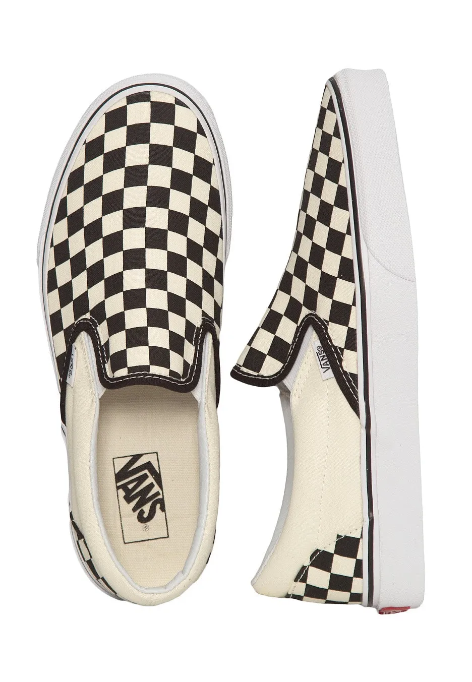Vans - Classic Slip-On Black/White Checkerboard - Shoes